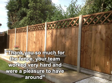 garden fencing business serving North London, Middlesex, Hertfordshire and Essex